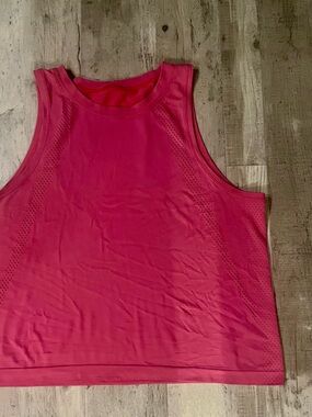 lululemon athletica Pink Mesh-Trim Tank Top
